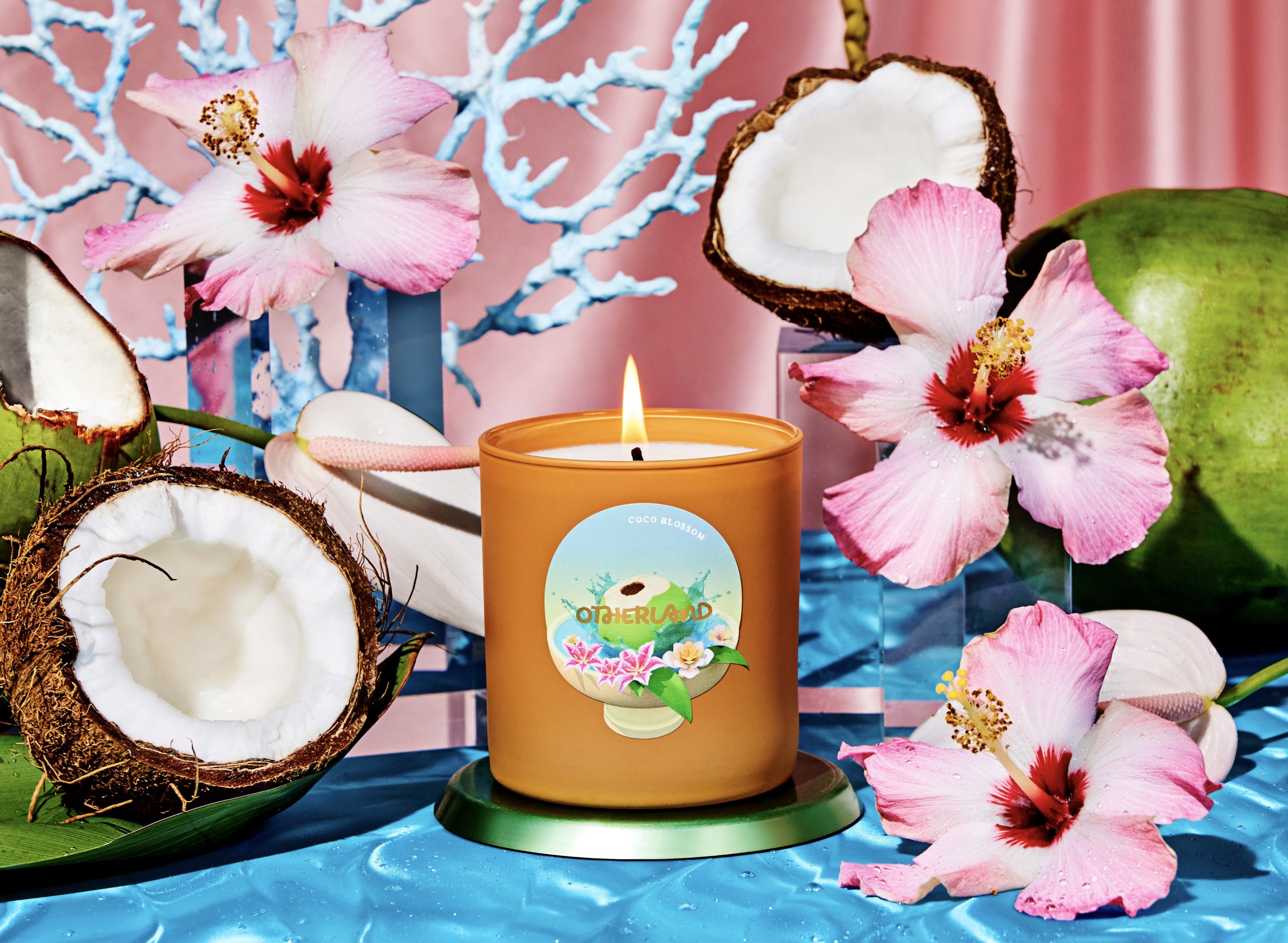 A Summer's Beach Gel Votive Candle - Cosy Owl